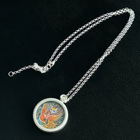 Nine-tailed Fox Thangka Necklace (九尾狐唐卡)