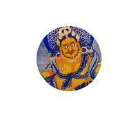 GaZangben Small Thangka Jambhala-yellow (with frame) - BTSAN PO