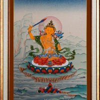 Manjushri Bodhisattva Thangka Painting
