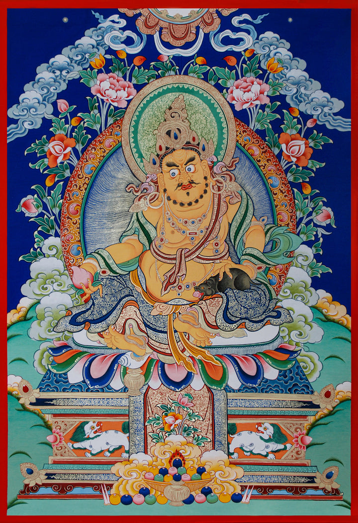 The Red Dzambhala: The Tibetan God of Wealth and Compassion