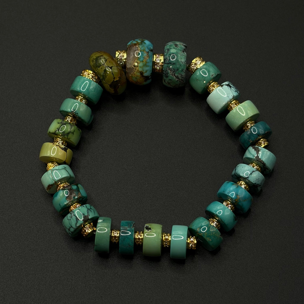 Turquoise Bracelet （原矿绿松石手串）