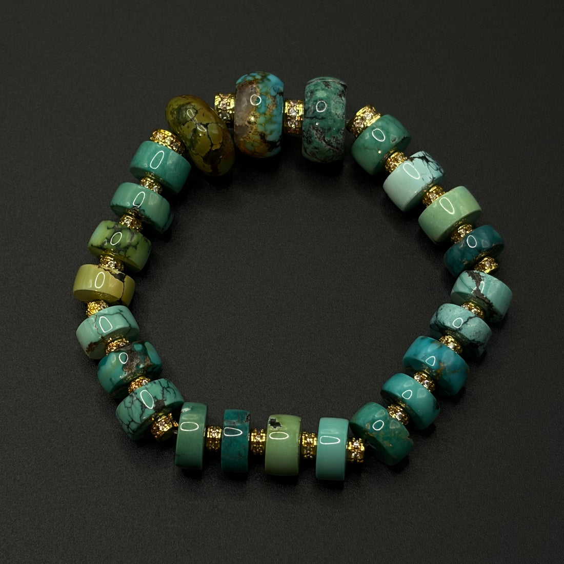 Turquoise Bracelet （原矿绿松石手串）