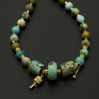 Turquoise Necklace（原矿绿松石项链）