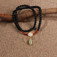 Rosewood Agarwood & Hetian Jade Bracelet