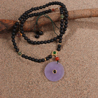 Green Tara Heart Mantra Design Necklace