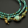 Turquoise Necklace&bracelet （原矿绿松项链&手串）