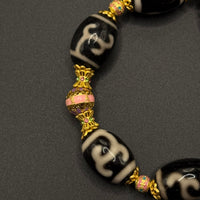 Tara Dzi Bead & Nine-tailed Fox Bracelet(双度母达洛天珠+猛犸牙九尾狐）