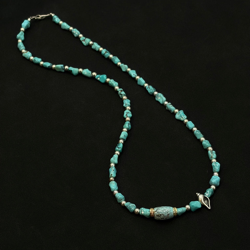 Turquoise Necklace（原矿绿松石项链）