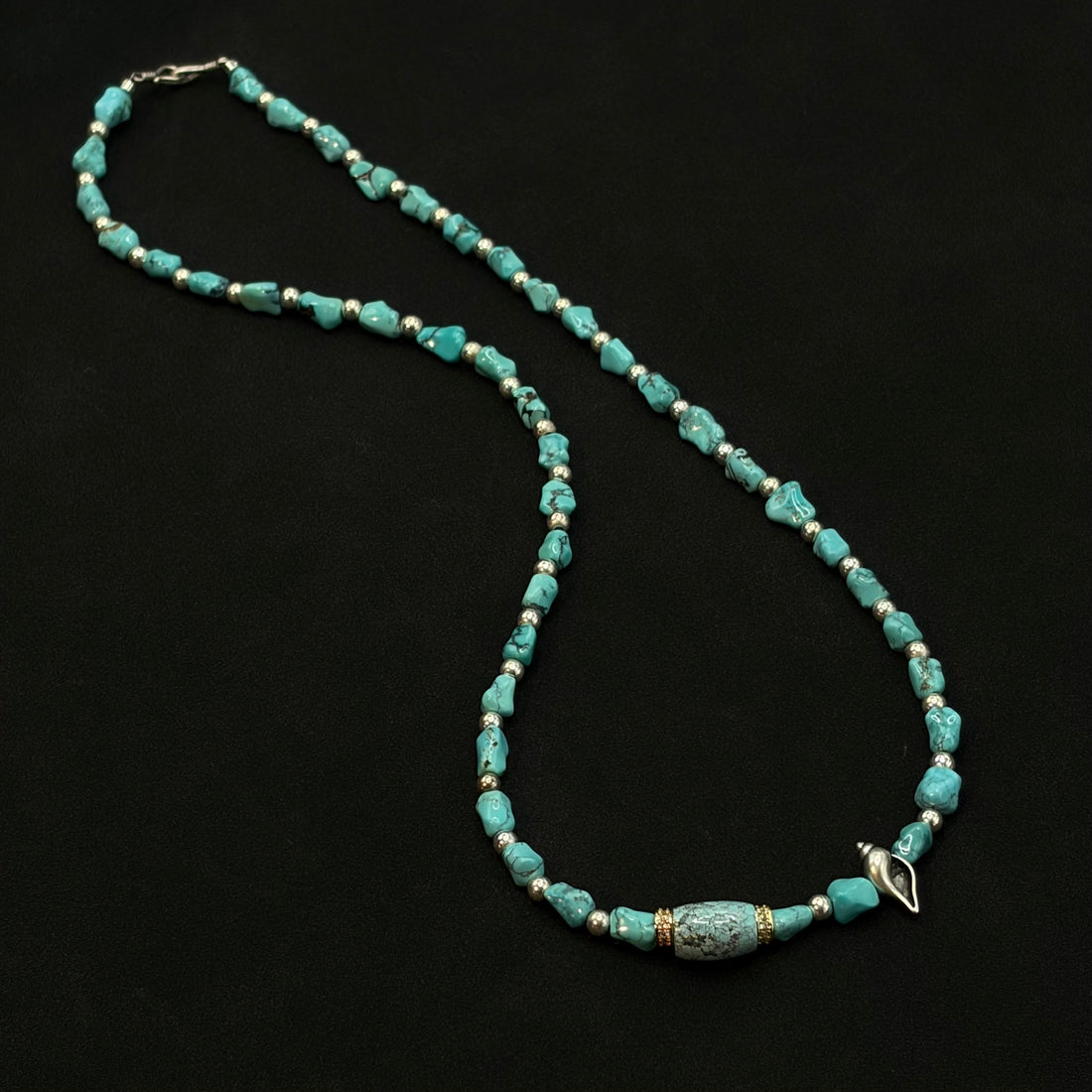 Turquoise Necklace（原矿绿松石项链）