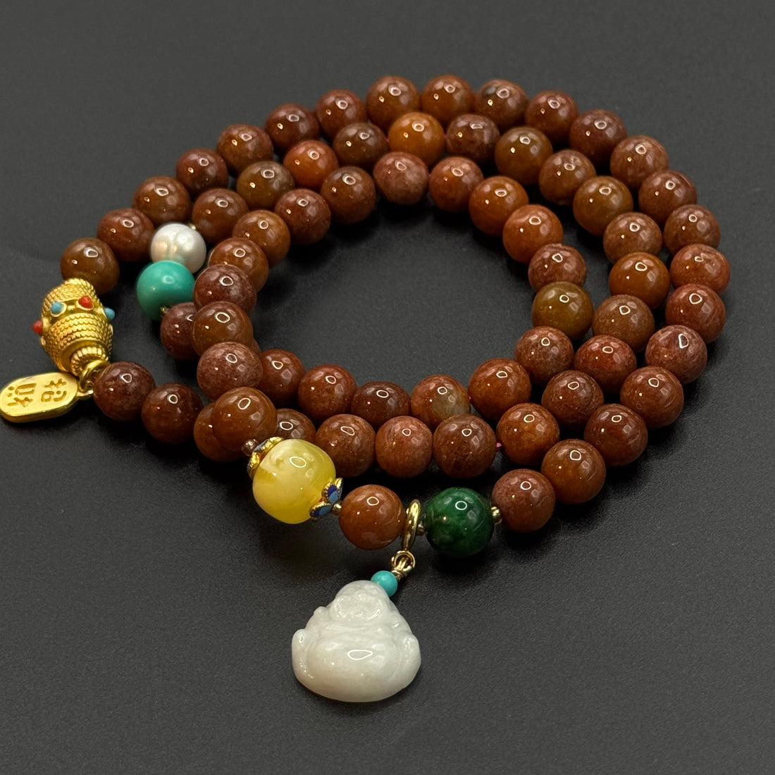 Three Circle Agate Bracelet