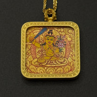 Manjushri Gold-Painted Thangka（文殊菩萨金唐唐卡）