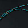 18K Turquoise Neckalce （暴力蓝原矿绿松石18K金项链）