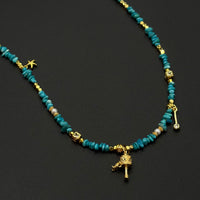Turquoise Necklace （原矿绿松石随型项链）