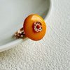 Old Amber Peace Buckle SouthRed Agate Ring
