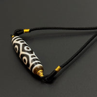 Six-eyed Dzi Bead Necklace (龙六眼天珠项链)
