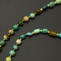 Turquoise Necklace（原矿绿松石枣珠项链）