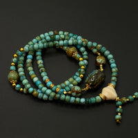 Turquoise Bracelet （玉化料春带彩原矿绿松石多圈）