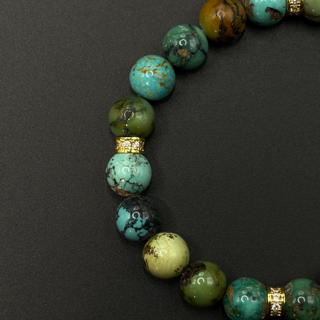 Turquoise Bracelet（唐三彩原矿绿松石手串）