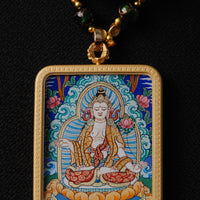 The ultimate Bodhisattva Tangka Buddha amulet(大势至菩萨唐卡佛牌)