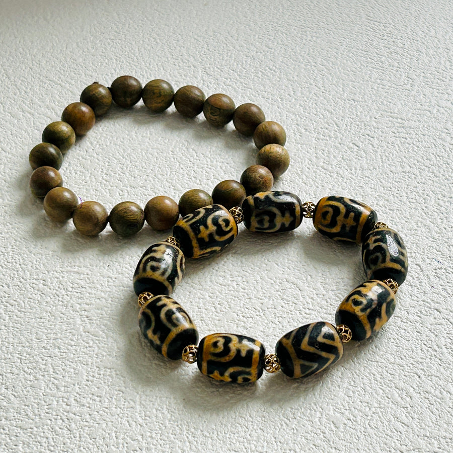 Treasure Vase Dzi Bead Bracelet