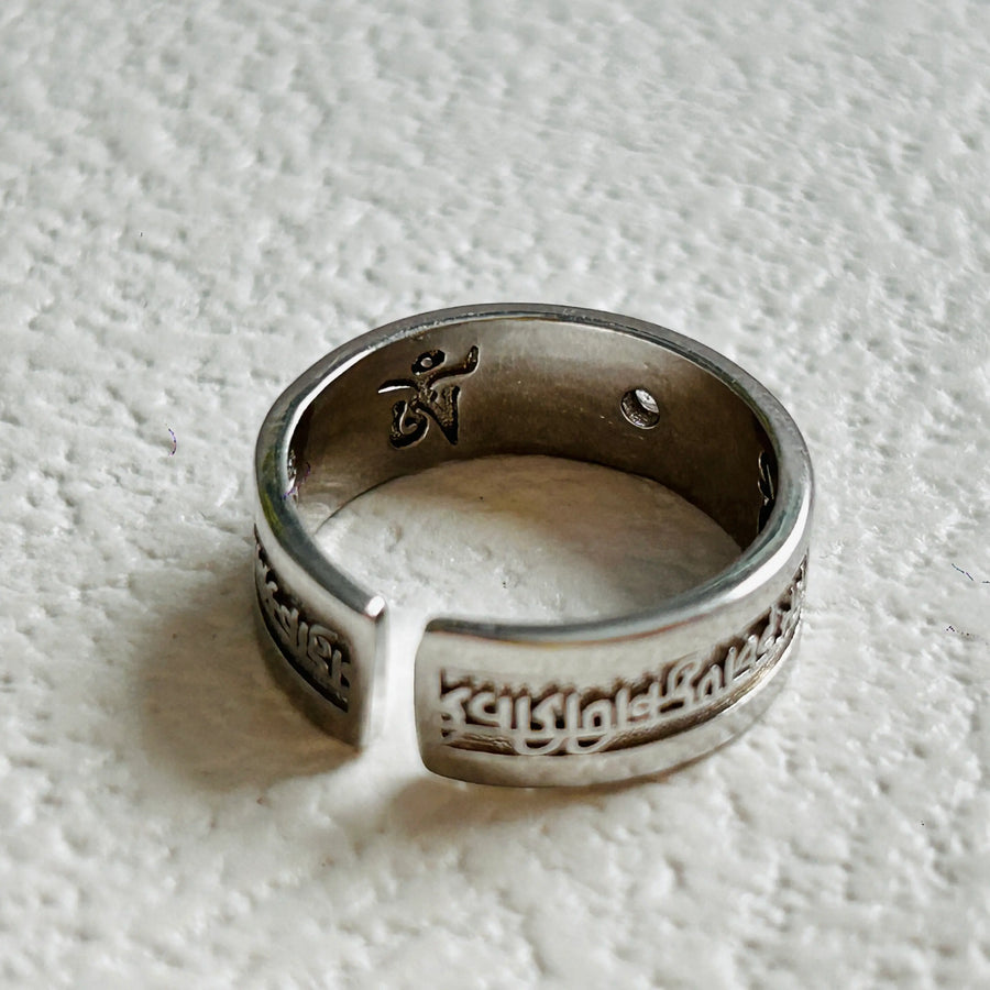 Green Tara Mantra Ring