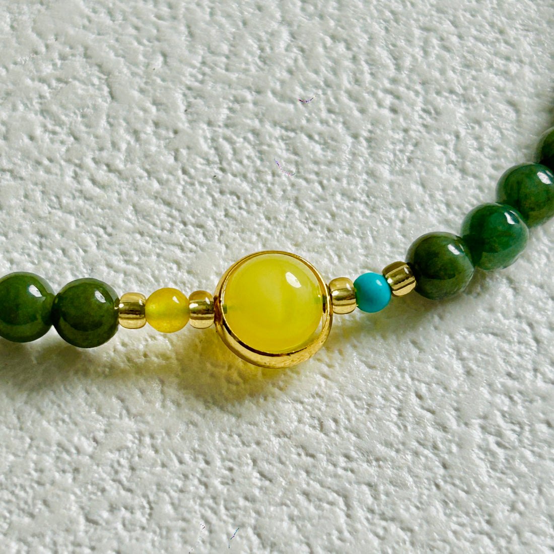 Three Circle Hetian Jade Bracelet
