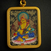 Jamhala-yellow Pendant Thangka