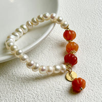 Pearl Pumpkin Bracelet