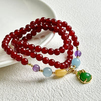 Three Circle Agate Bracelet