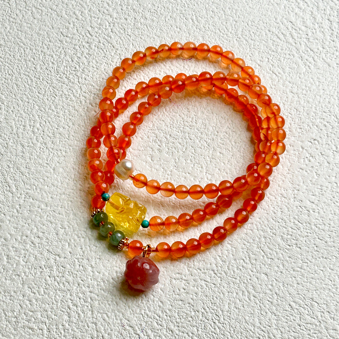 Three Circle Agate Bracelet