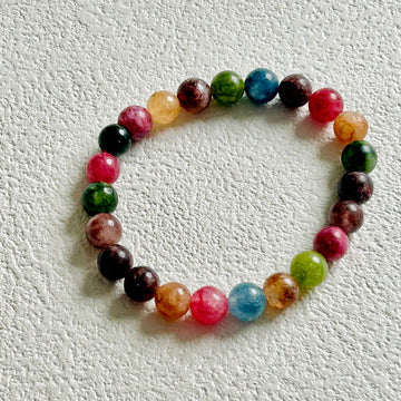 Colored Gemstone Bracelet  very nice