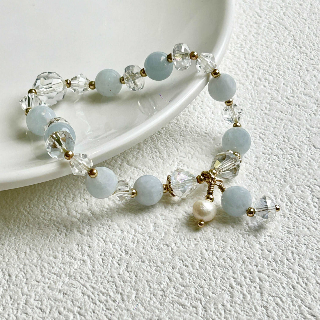 Aquamarine Crystal Bracelet