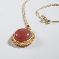 SouthRed Agate Agate Pendant 