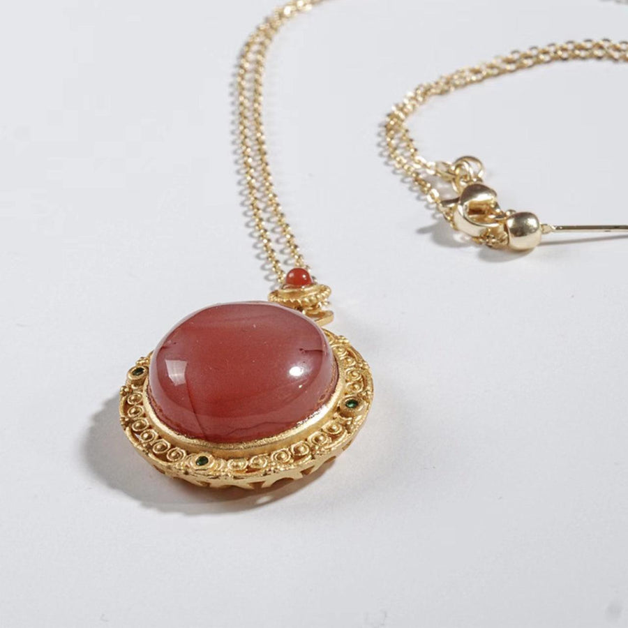 SouthRed Agate Agate Pendant 