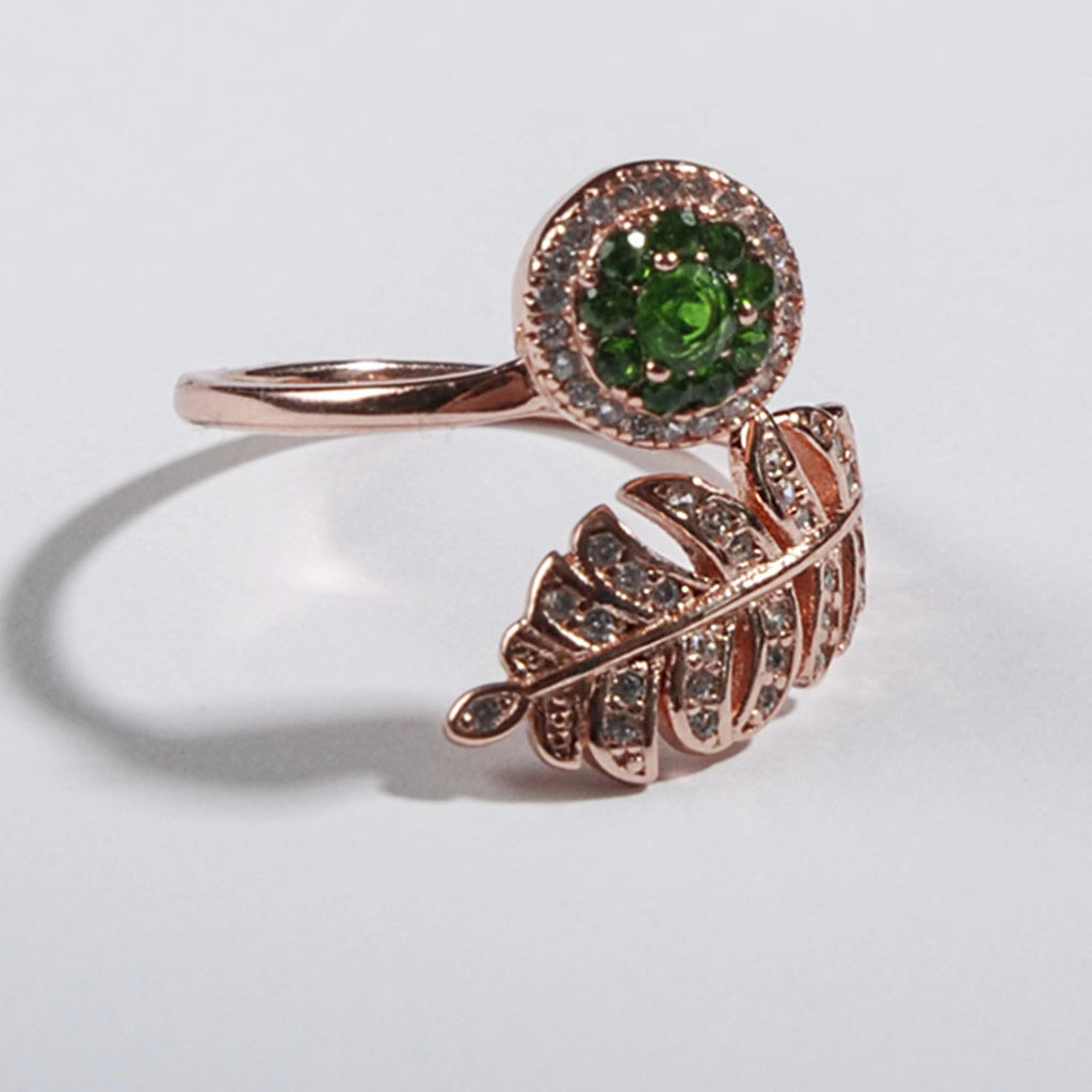 Tourmaline Feather Ring