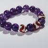 Amethyst Tiger's Tooth Bracelet