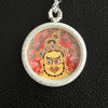 Jambhala-Yellow Silver Chain Thangka Necklace