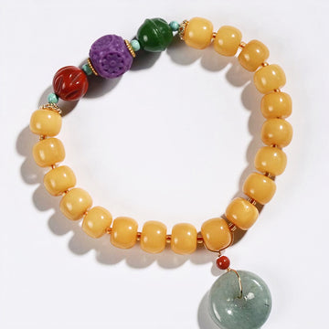 Old Amber Purple Mica Jasper Bracelet - BTSAN PO