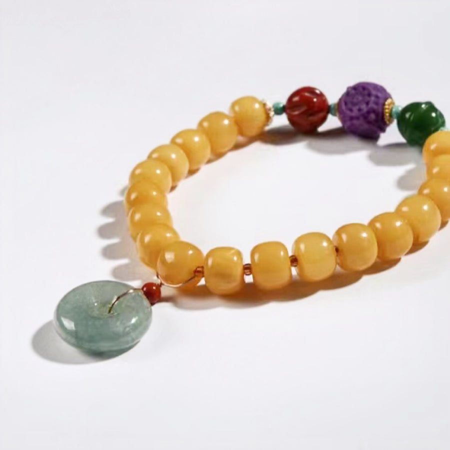 Old Amber Purple Mica Jasper Bracelet - BTSAN PO