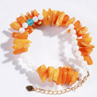 Old Amber & White Shell Bracelet - BTSAN PO