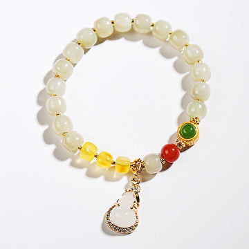 Hetian Jade Gourd  Bracelet