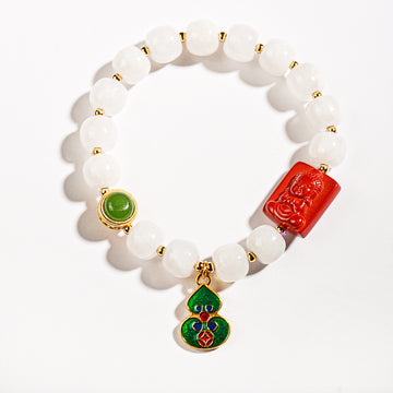 Hetian Jade Cinnabar Bracelet - BTSAN PO