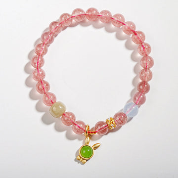 Strawberry  Quartz Bracelet