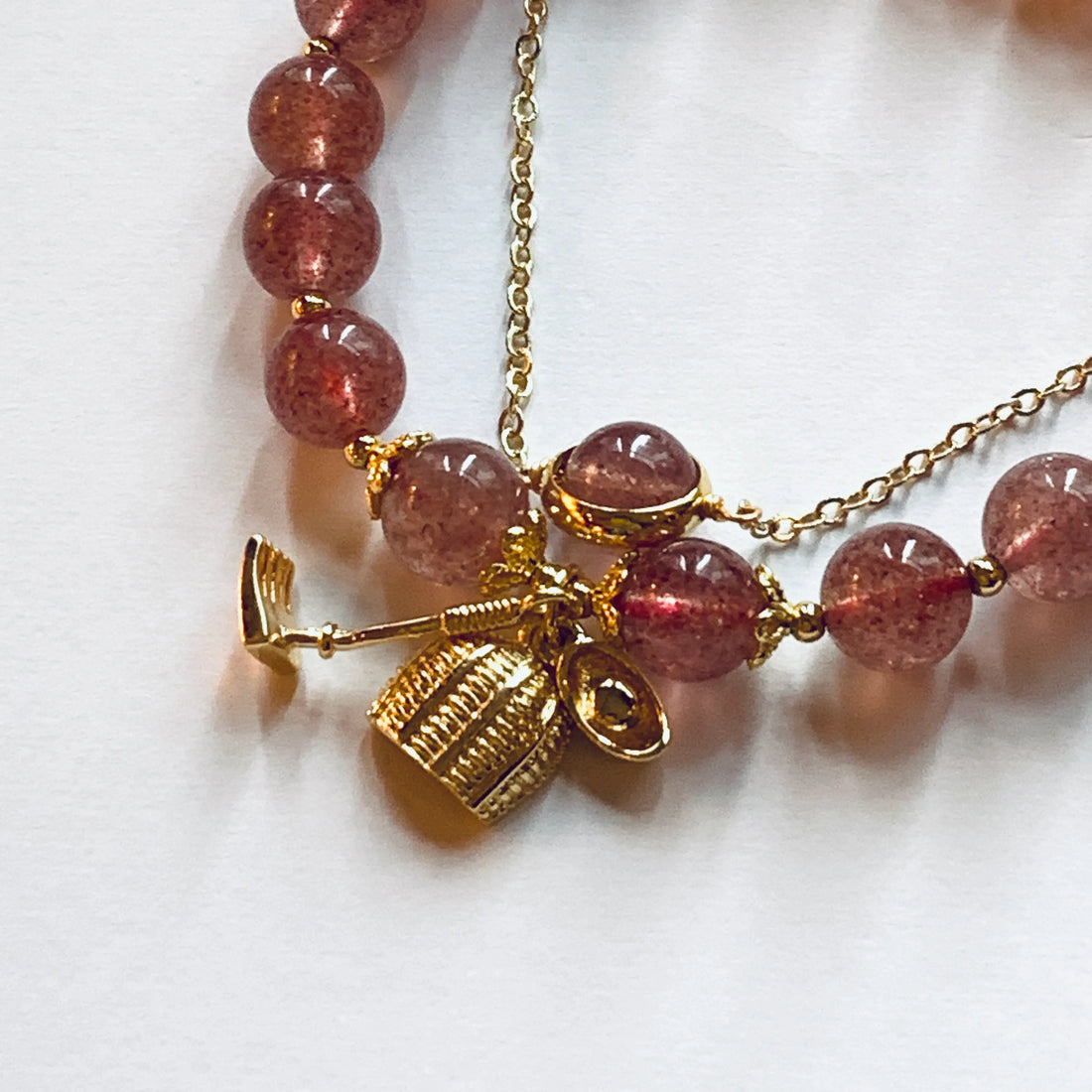 Strawberry Quartz bracelet