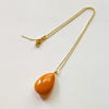 18K Gold Old Amber Necklace