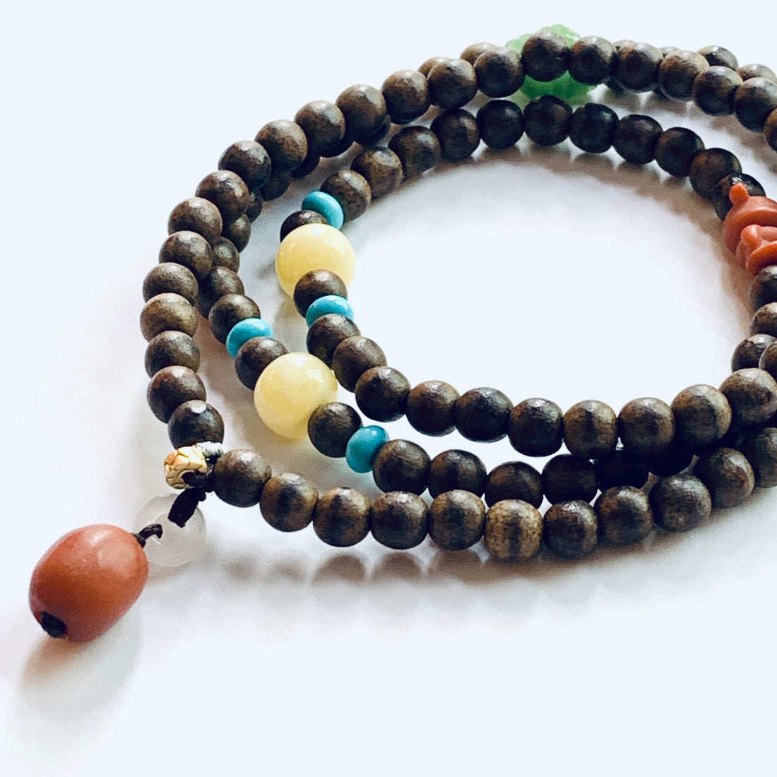 Four  Circles Buddha Beads Bracelet