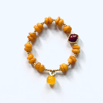 Old Amber SouthRed Agate bracelet