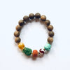 Agarwood & Dzi Bead Bracelet