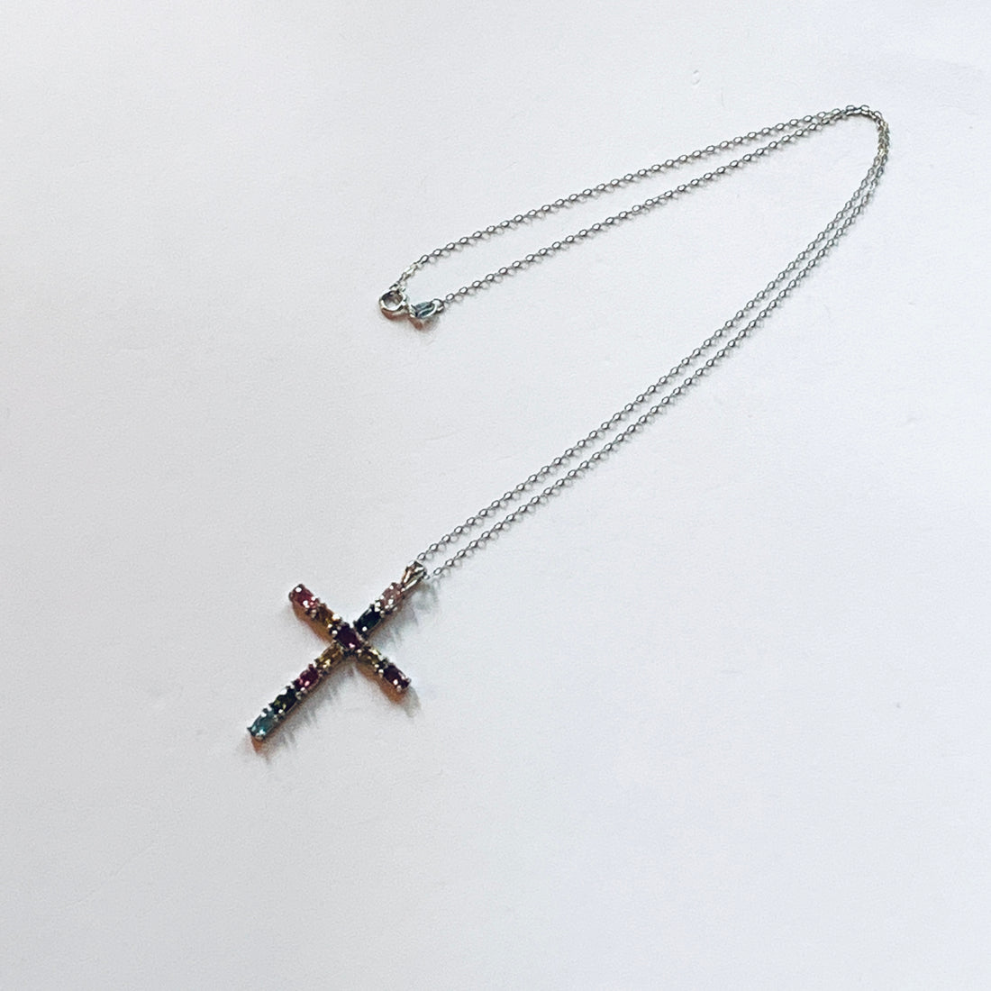 Tourmaline cross pendant