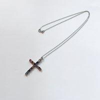 Tourmaline cross pendant